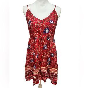 NWT Cupshe floral print mini dress womens size medium with adjustable straps
